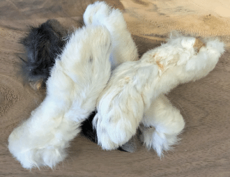 Rabbits Feet (With Fur) 250g